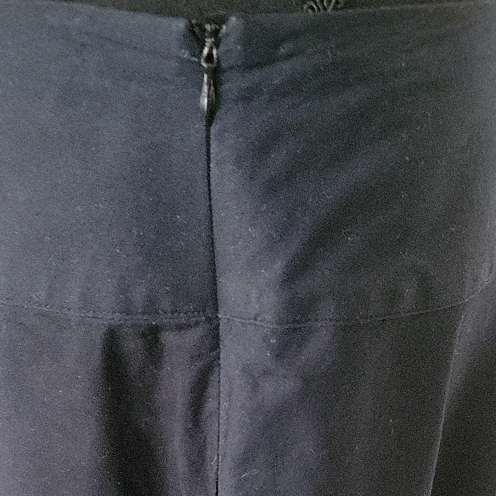 Camille La Vie Black Skirt with EMBROIDERED Purple Floral Design - Picture 6 of 7